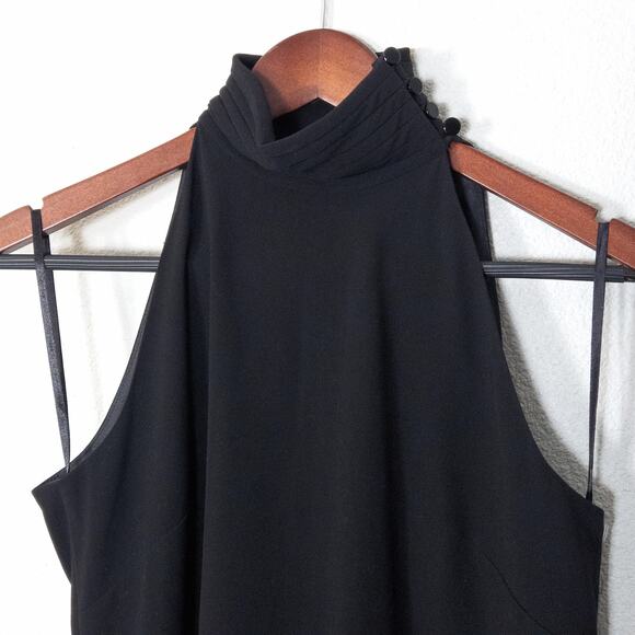 NEW Lauren Ralph Lauren Women’s Black Halter Dress Minimalist Eveningcore Size 6 - Picture 4 of 9